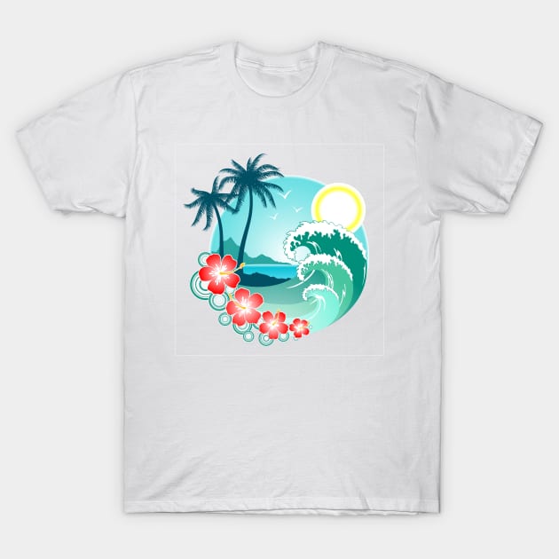 Hawaiian Island 2 T-Shirt by Makanahele